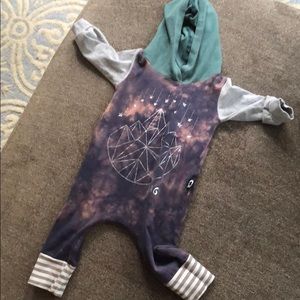 Rags to raches hooded romper